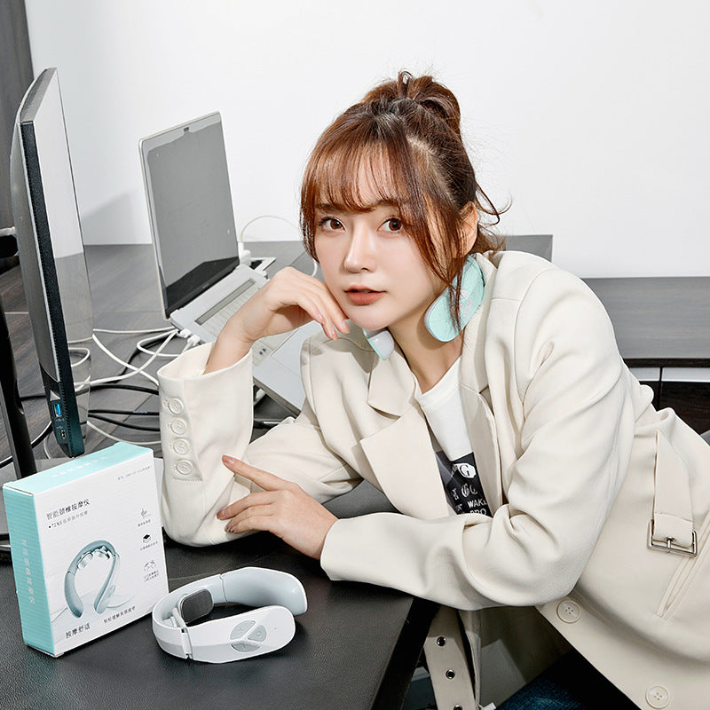 Cervical Neck Massager - Home Physiotherapy Device for Neck Pain Relief